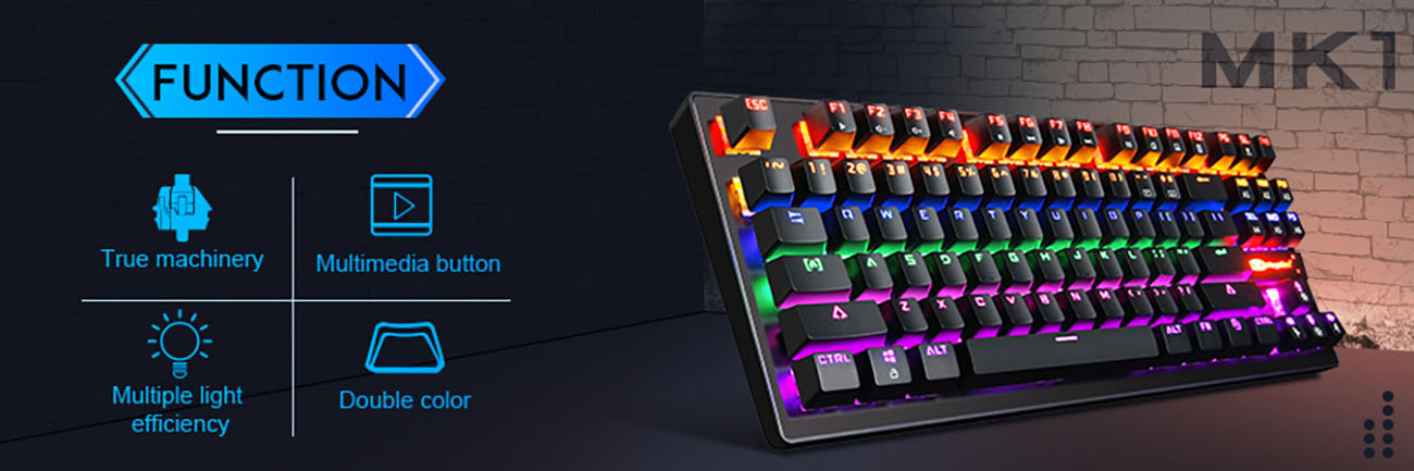 MK1 87 Keys Mechanical Keyboard-a1